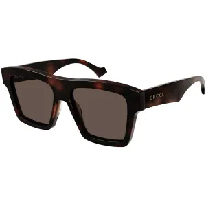 Gucci Men's Sunglasses - Full Rim Havana Acetate Square Shape Frame | GG0962S 011