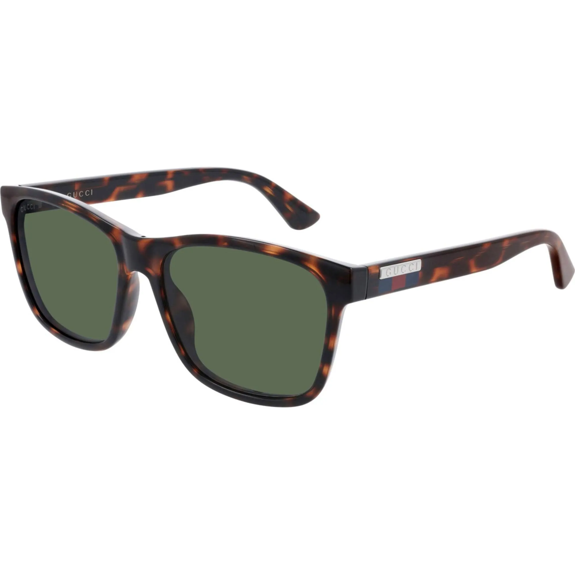 Gucci Men's Sunglasses - Full Rim Havana Plastic Square Shape Frame | GG0746S 003