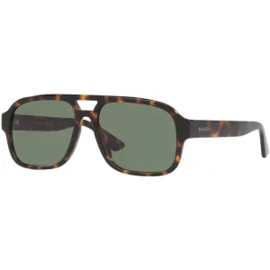 Gucci Men's Sunglasses - Full Rim Tortoise Plastic Square Shape Frame | GG1342S 003
