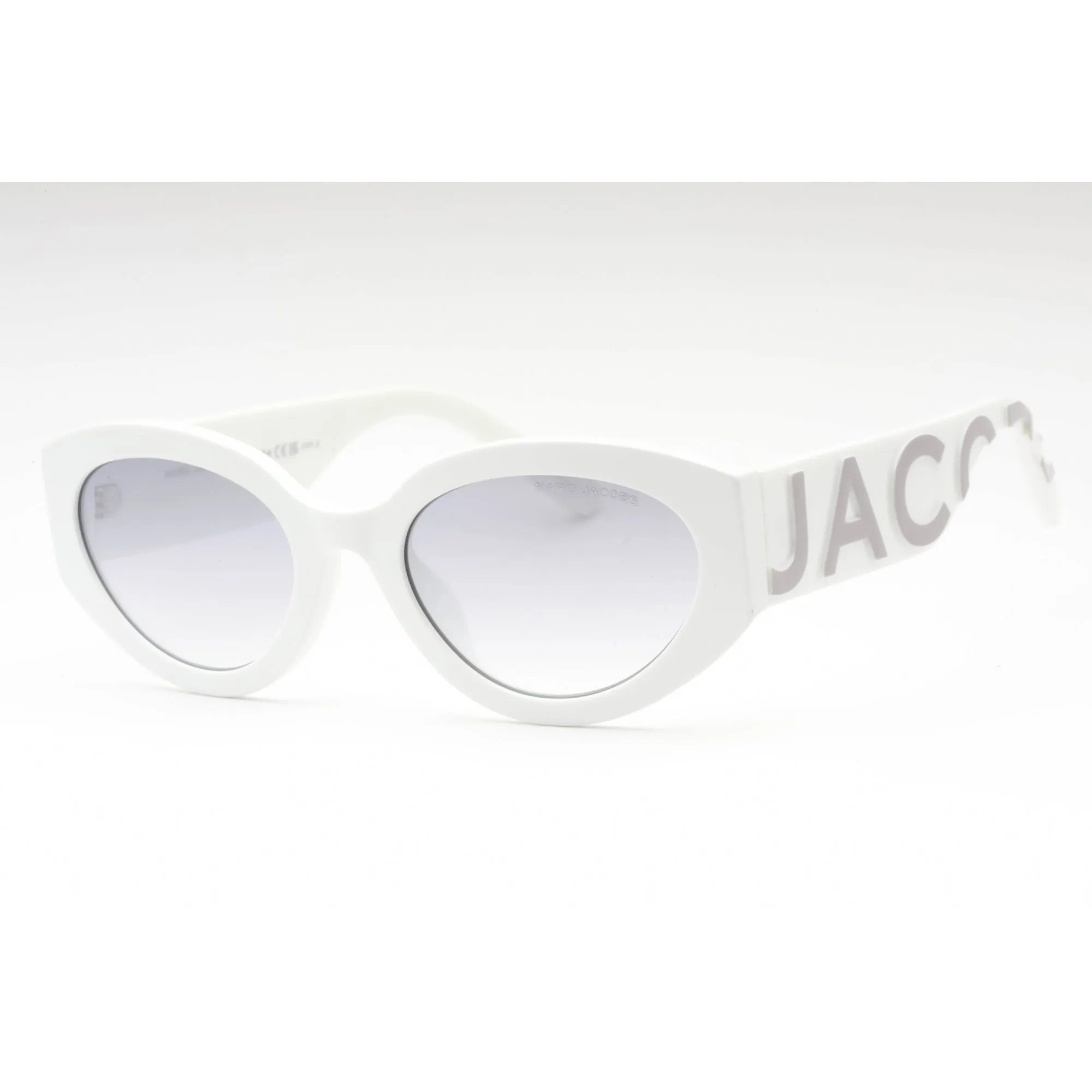 Marc Jacobs Women's Sunglasses - White Grey Plastic Cat Eye | MARC 694/G/S 0HYM IC