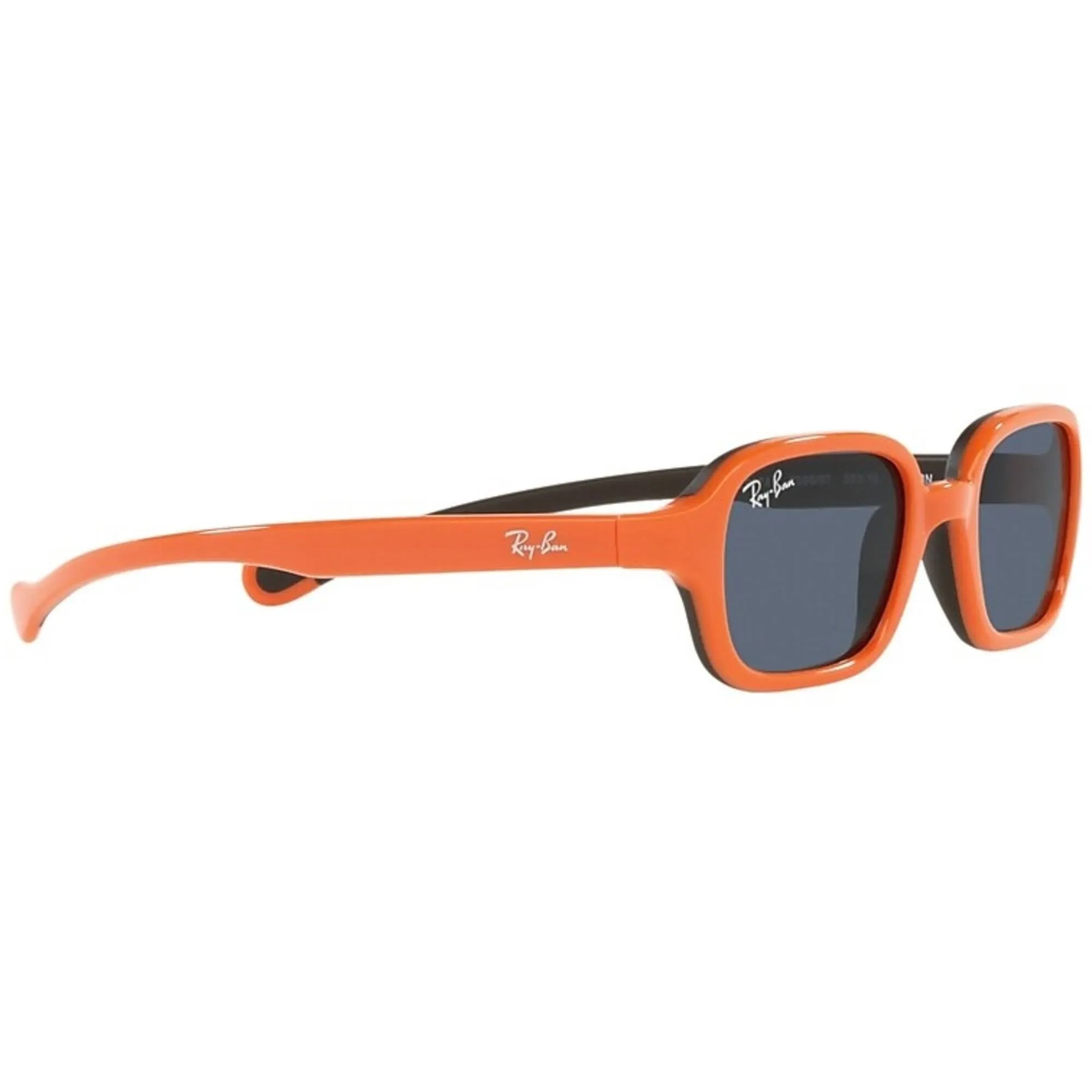 Ray Ban Men's Sunglasses - Orange On Rubber Black Plastic Frame | 0RJ9074S 709587