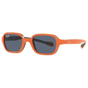 Ray Ban Men's Sunglasses - Orange On Rubber Black Plastic Frame | 0RJ9074S 709587