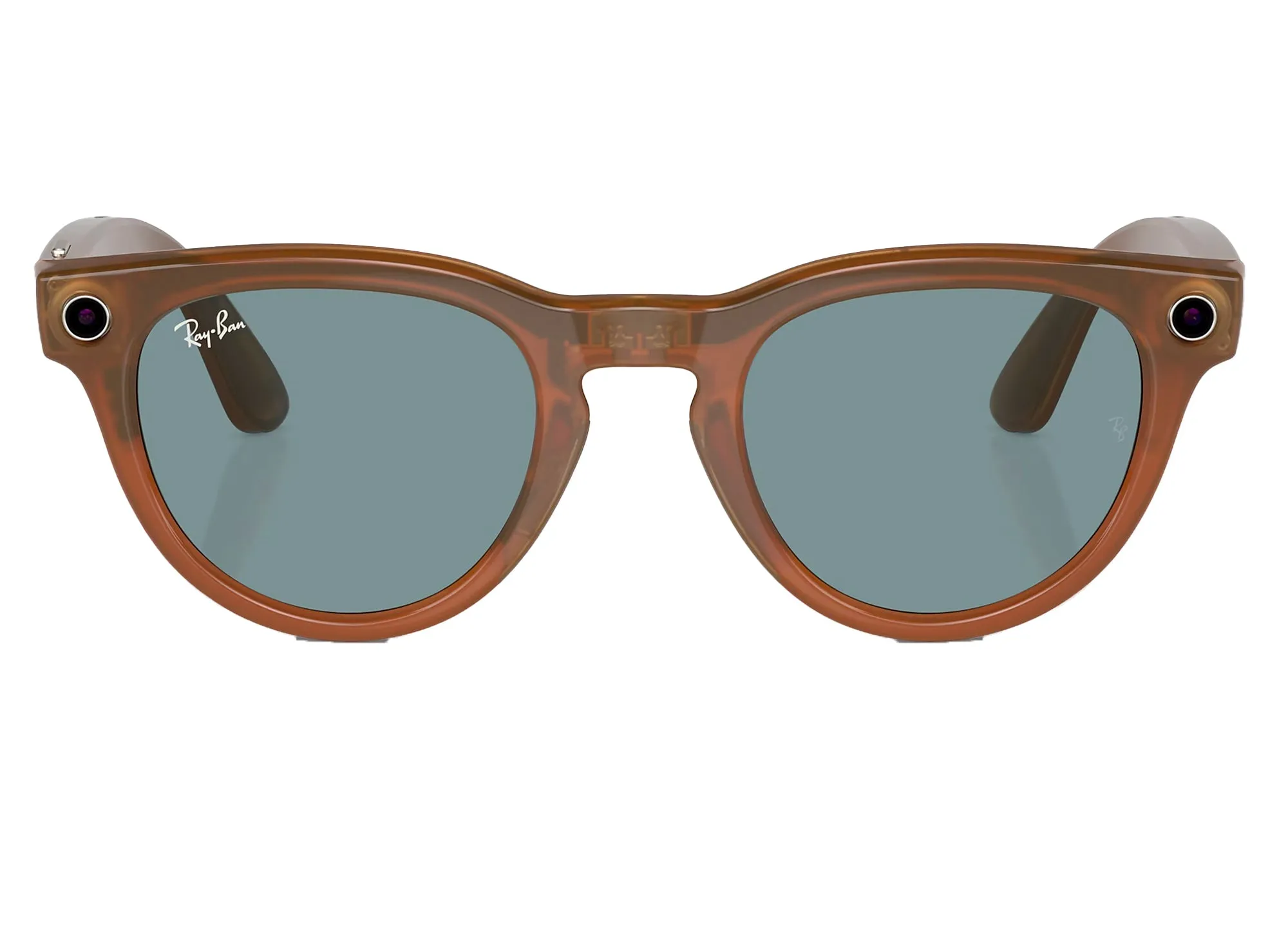 Ray-Ban Meta Headliner in Shiny Caramel w/ Clear to Sapphire Transition Lenses xld