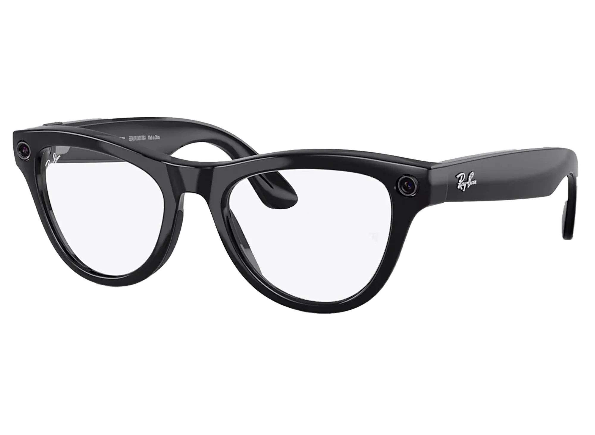 Ray-Ban Meta Skyler in Shiny Black w/ Amethyst Transition Lenses xld