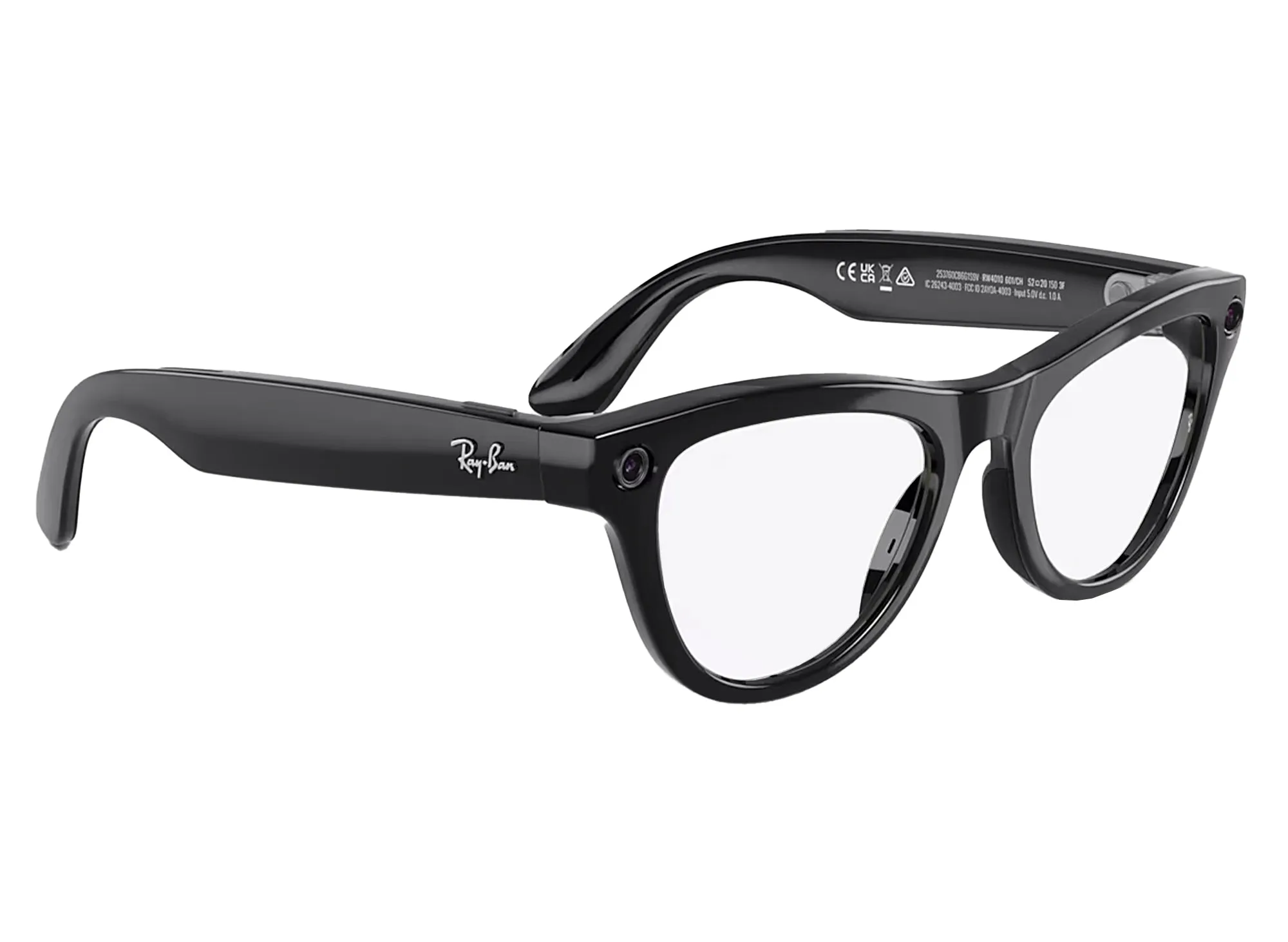 Ray-Ban Meta Skyler in Shiny Black w/ Amethyst Transition Lenses xld