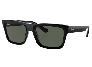 Ray Ban Warren in Black w/ Dark Green Lenses xld