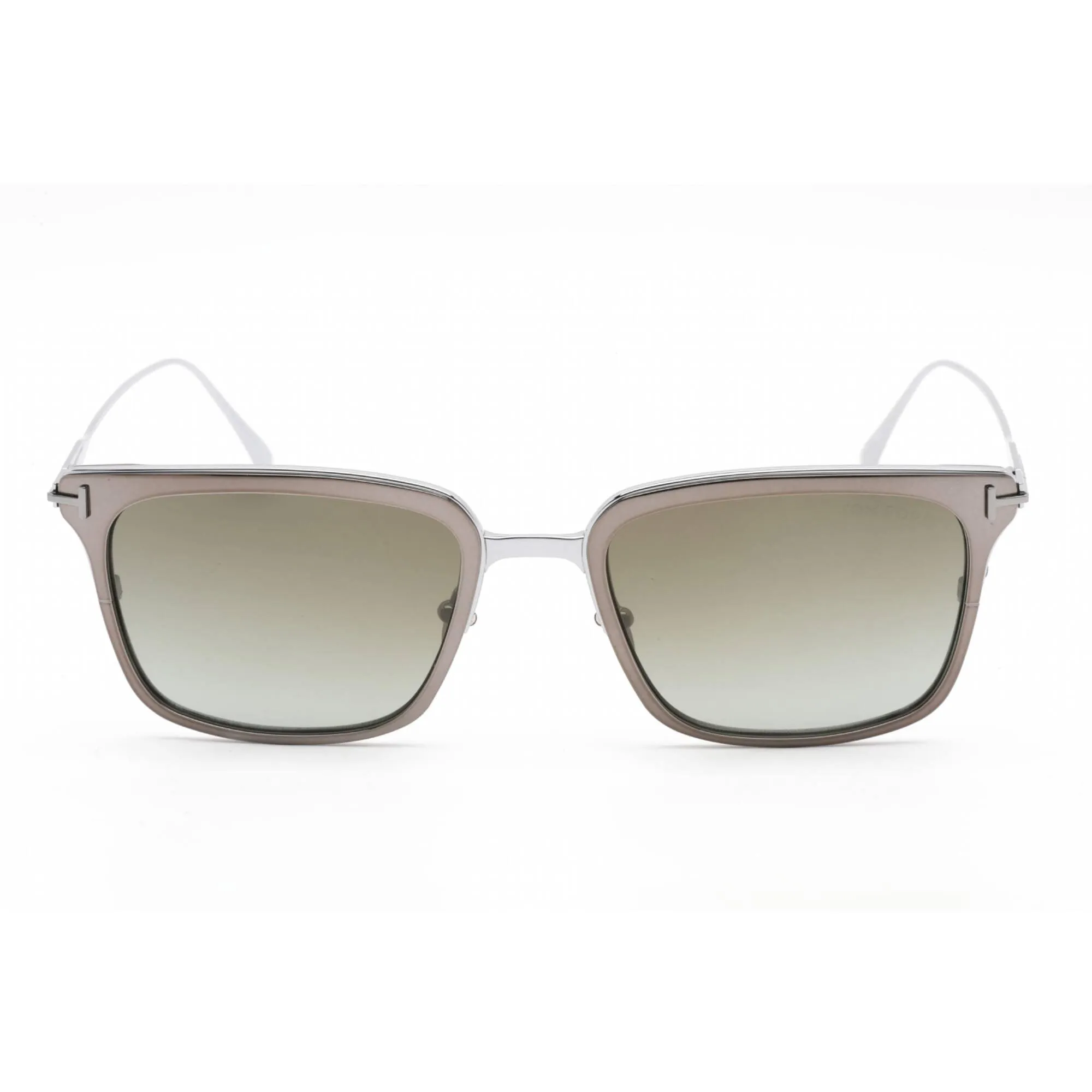 Tom Ford Men's Sunglasses - Shiny Dark Ruthenium Metal Rectangular Frame | FT0831 12Q