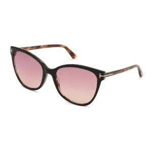 Tom Ford Women's Sunglasses - Black/Pink Havana Cat Eye Shape Frame | FT0844 ANI 05T