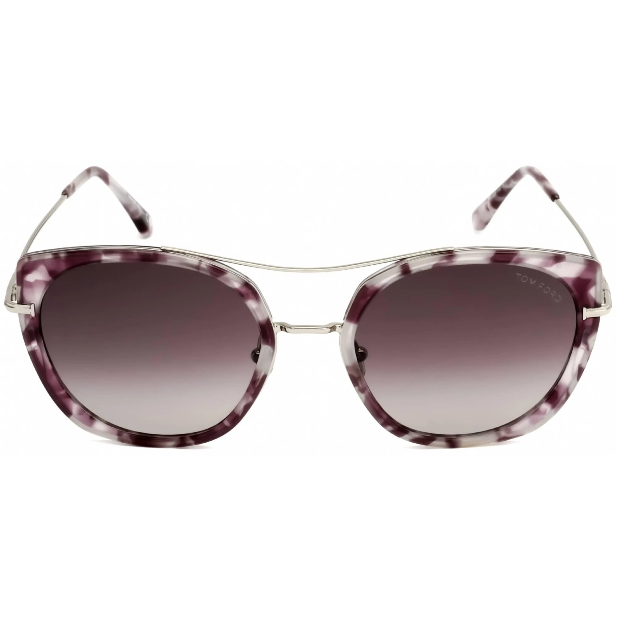 Tom Ford Women's Sunglasses - Cat Eye Metal Frame Gradient Bordeaux Lens | FT0760 56T