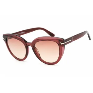 Tom Ford Women's Sunglasses - Full Rim Bordeaux Plastic Cat Eye Frame | FT0938 69T