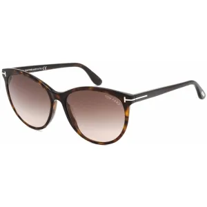 Tom Ford Women's Sunglasses - Full Rim Dark Havana Cat Eye Shape Frame | FT0787 52F