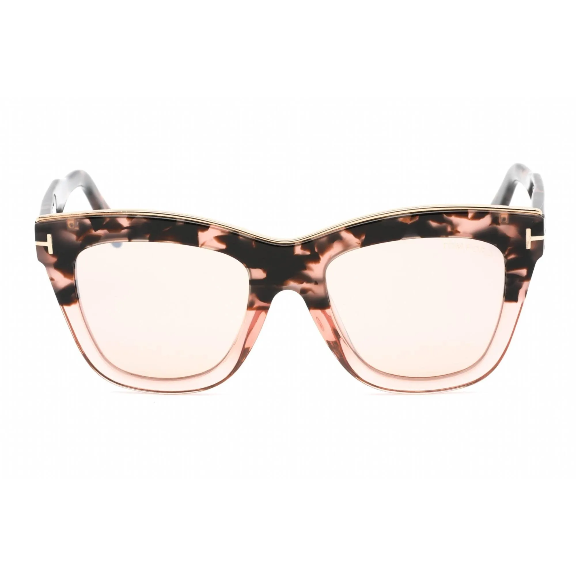 Tom Ford Women's Sunglasses - Pink Havana Plastic Cat Eye Shape Frame | FT0685 56G